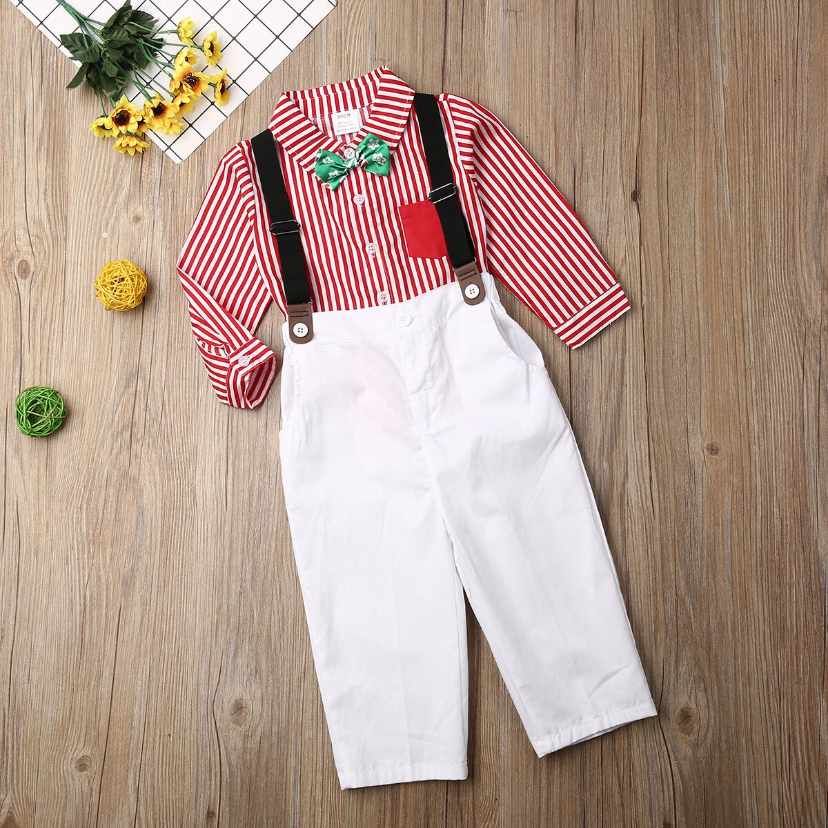 Mini Hugs 1 4T Toddler Baby Boy Christmas Party Suit