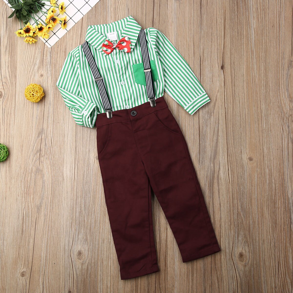 Mini Hugs 1 4T Toddler Baby Boy Christmas Party Suit