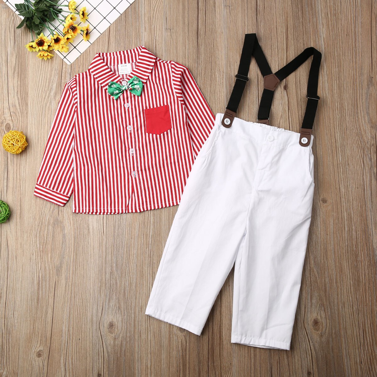 Mini Hugs 1 4T Toddler Baby Boy Christmas Party Suit