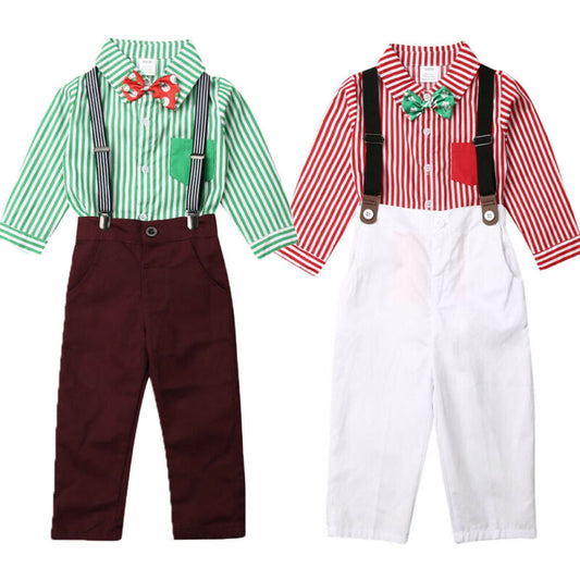 Mini Hugs 1 4T Toddler Baby Boy Christmas Party Suit
